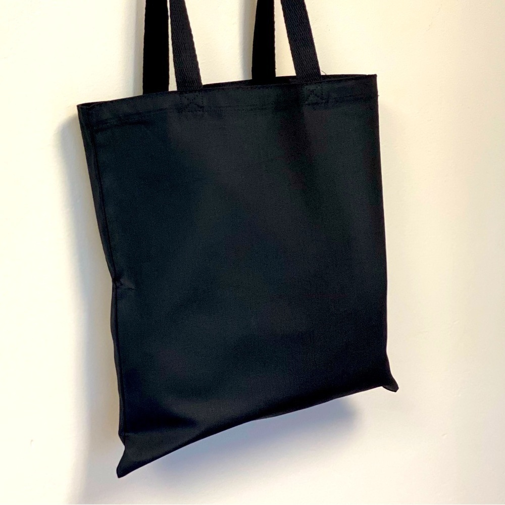 TRICK OR TREAT 🕷🧡 Cotton Canvas Tote Bag in Black~ NEW W/OUT TAGS - Picture 4 of 10